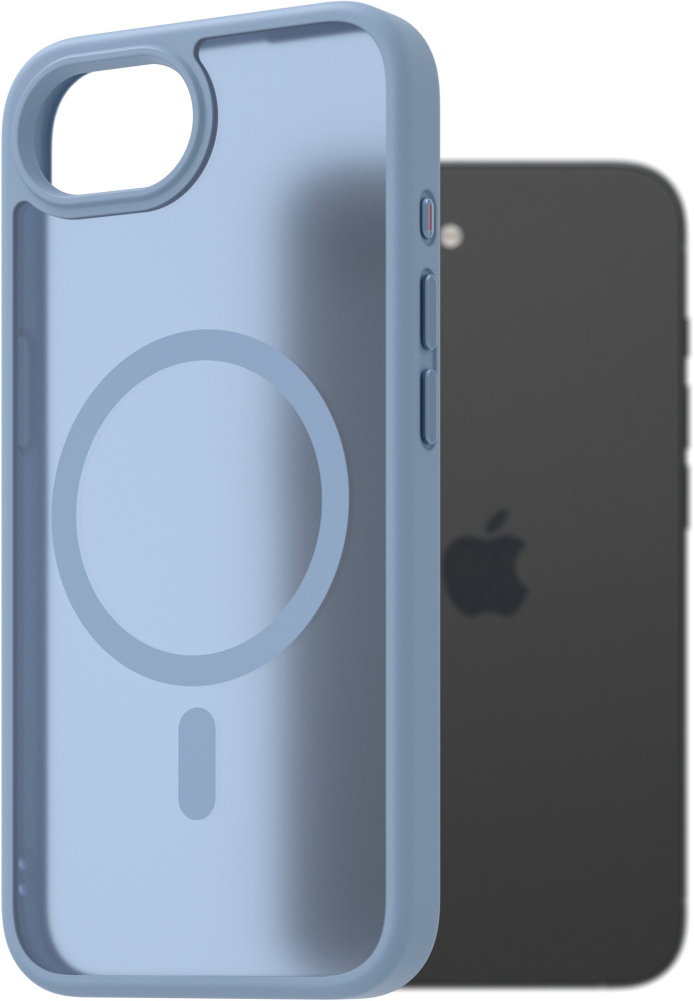 AlzaGuard Matte Case Compatible with Magsafe pre iPhone 16e svetlo modrý