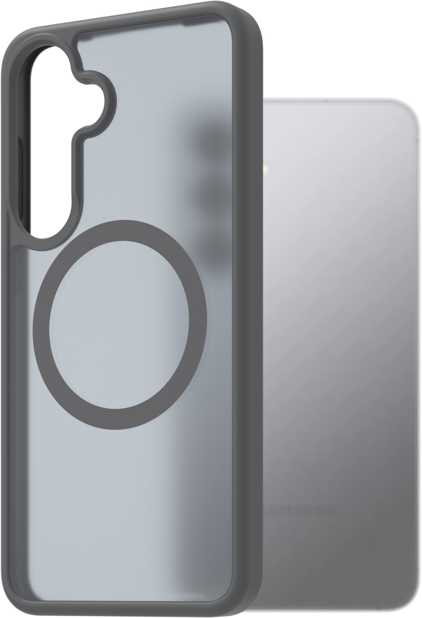 AlzaGuard Matte Case Compatible with Magsafe na Samsung Galaxy S25+ sivý