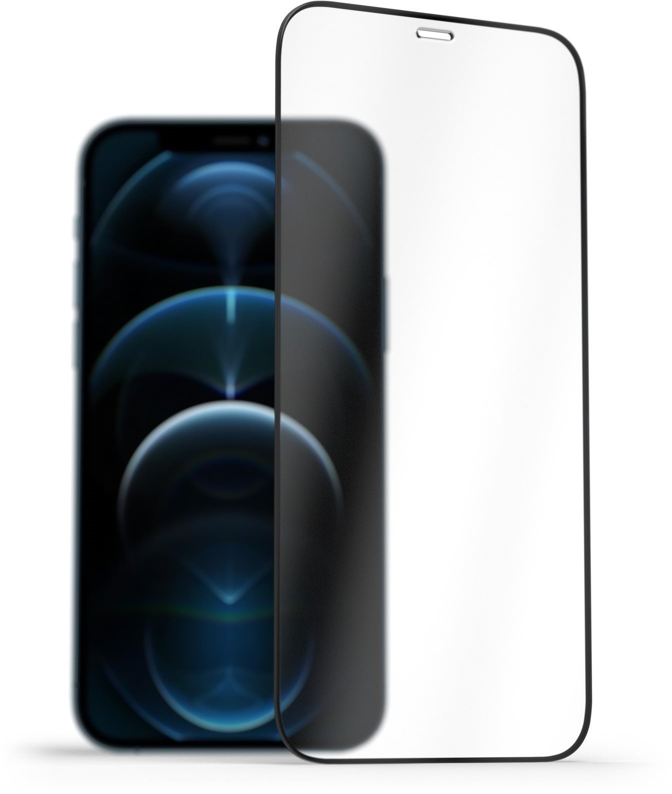 AlzaGuard 2.5D FullCover Glass Protector na iPhone 12 / 12 Pro čierny