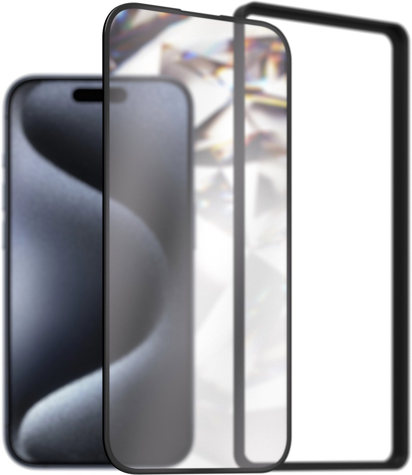 AlzaGuard 3D DiamondShiel Glass pre iPhone 15 Pro s inštalačným rámčekom