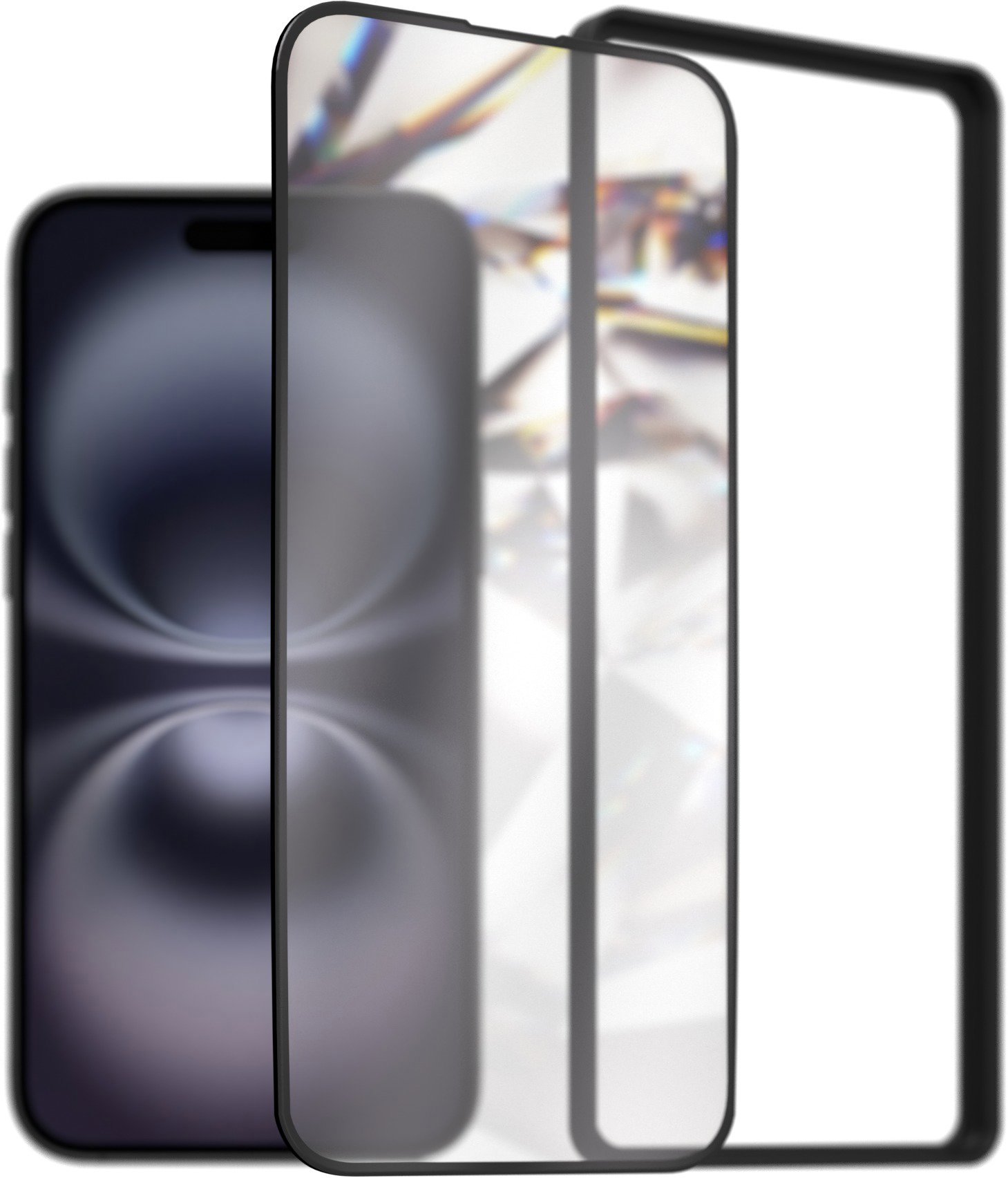 AlzaGuard 3D DiamondShiel Glass na iPhone 16 Plus s inštalačným rámikom