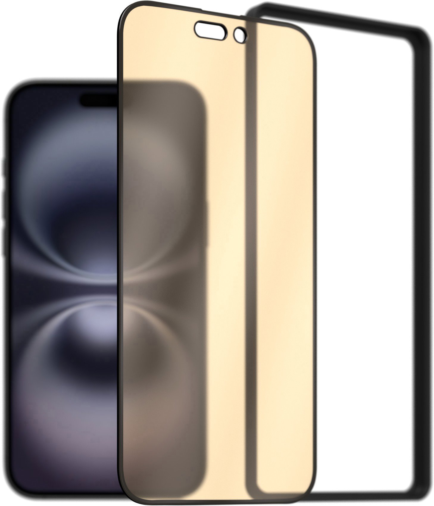 AlzaGuard 2.5D Quantum Eye Care Glass Protector na iPhone 16 Plus s inštalačným rámikom