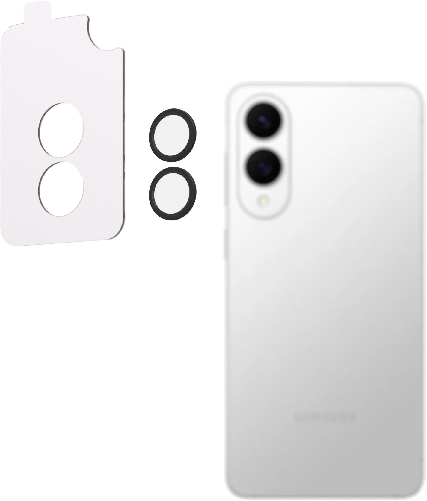Alzaguard Elite Lens Protector pre Samsung Galaxy S25 Edge čierne s aplikátorom