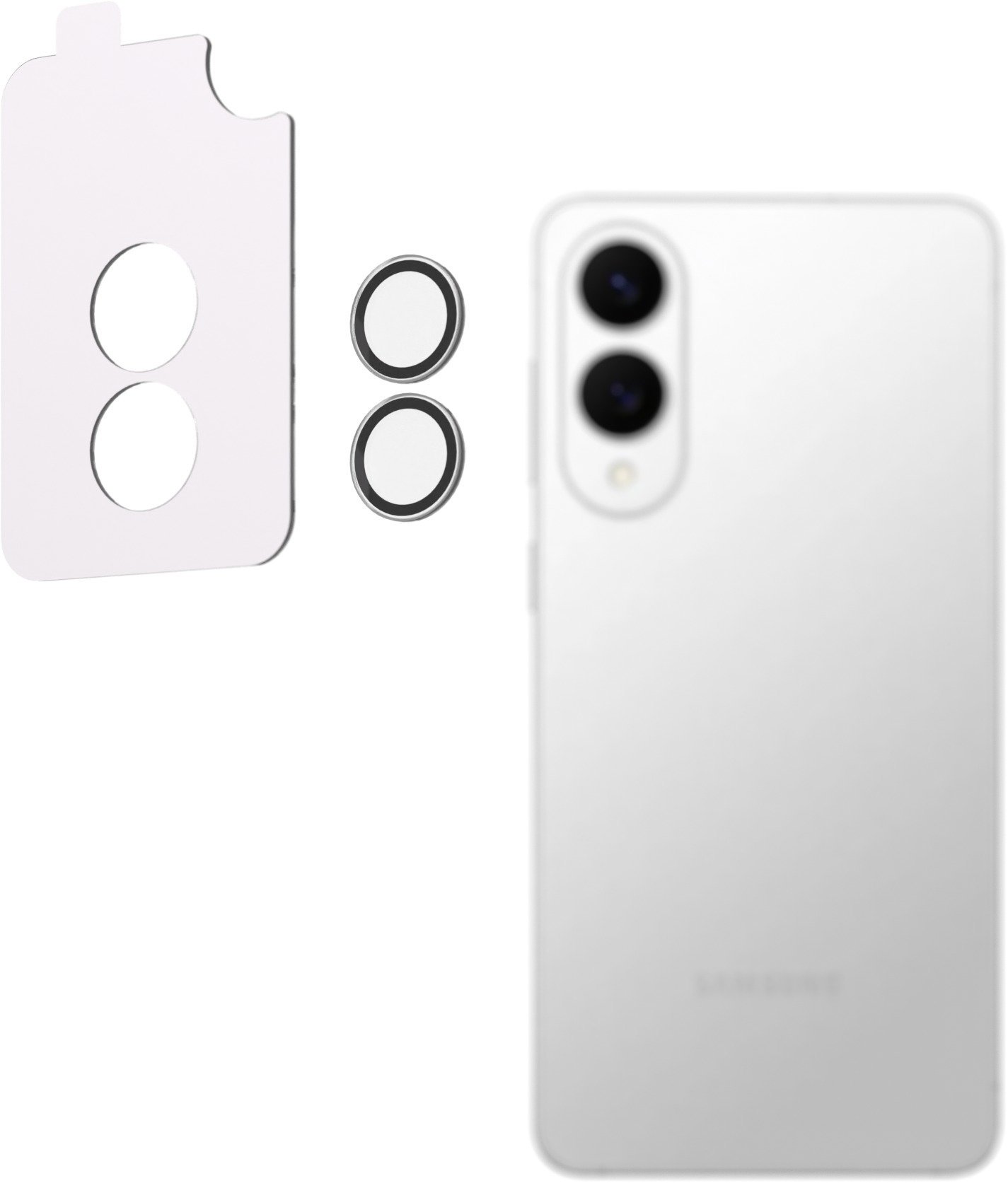 Alzaguard Elite Lens Protector pre Samsung Galaxy S25 Edge číre s aplikátorom