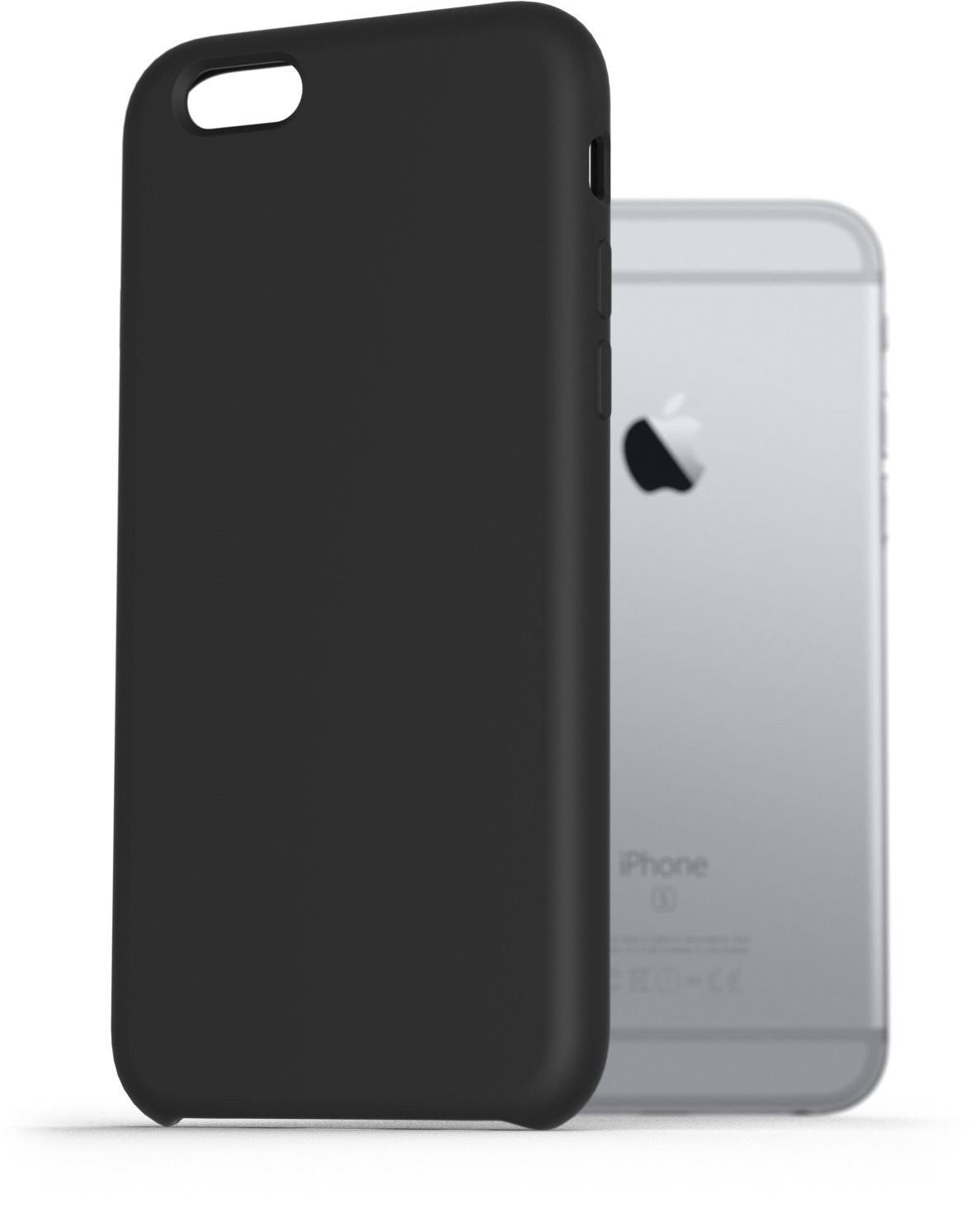 AlzaGuard Premium Liquid Silicone Case na iPhone 6/6s čierne