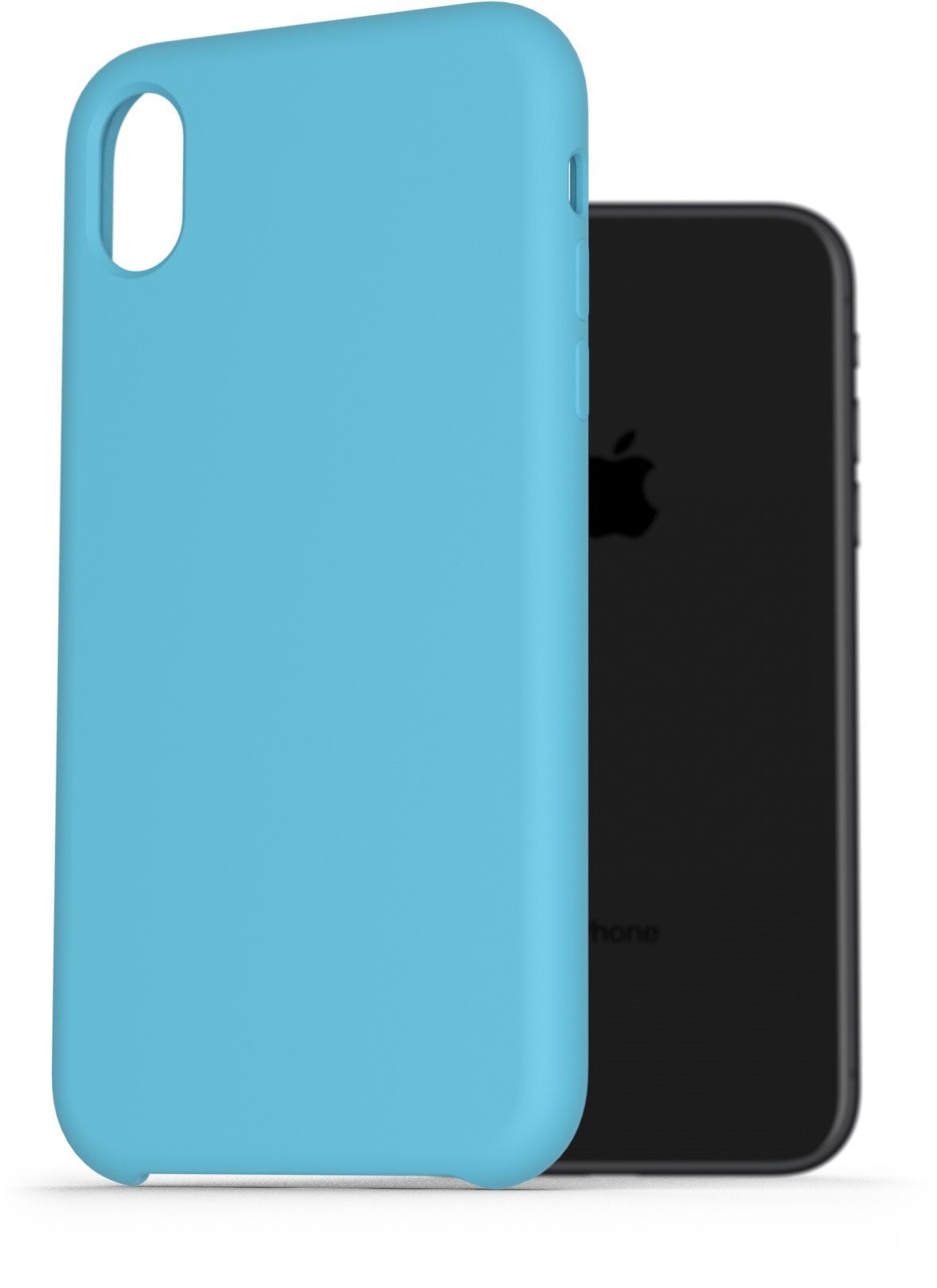 AlzaGuard Premium Liquid Silicone iPhone Xr modré