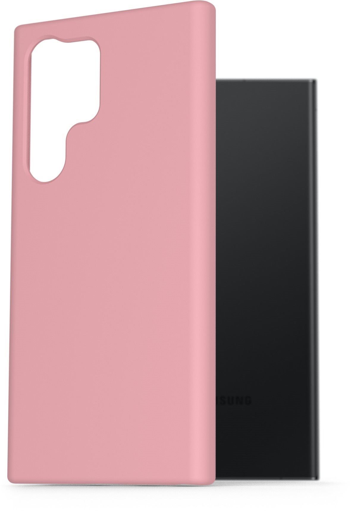 AlzaGuard Premium Liquid Silicone Case na Samsung Galaxy S23 Ultra 5G ružové