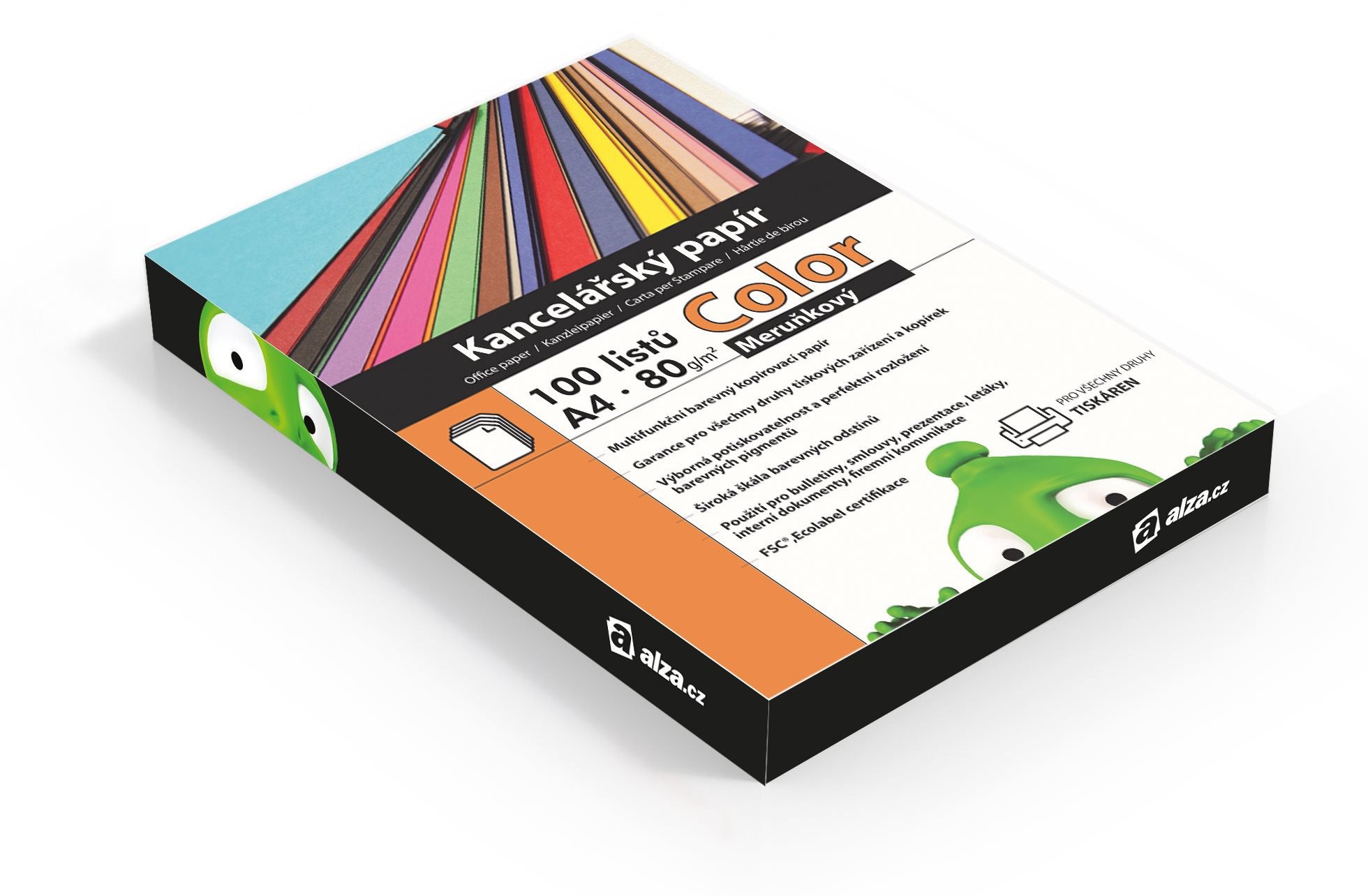 Alza Color A4 marhuľový 80g 100 listov