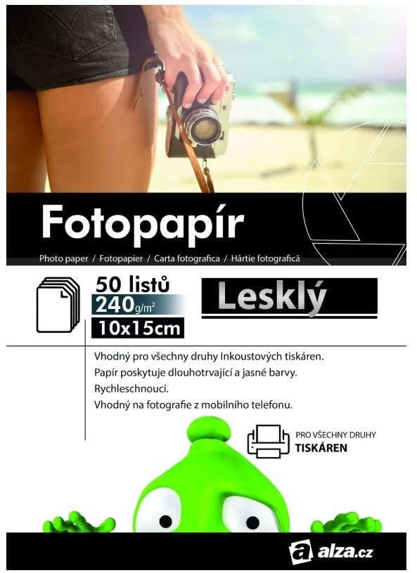 Alza Fotopapier 10 × 15 240 g lesklý