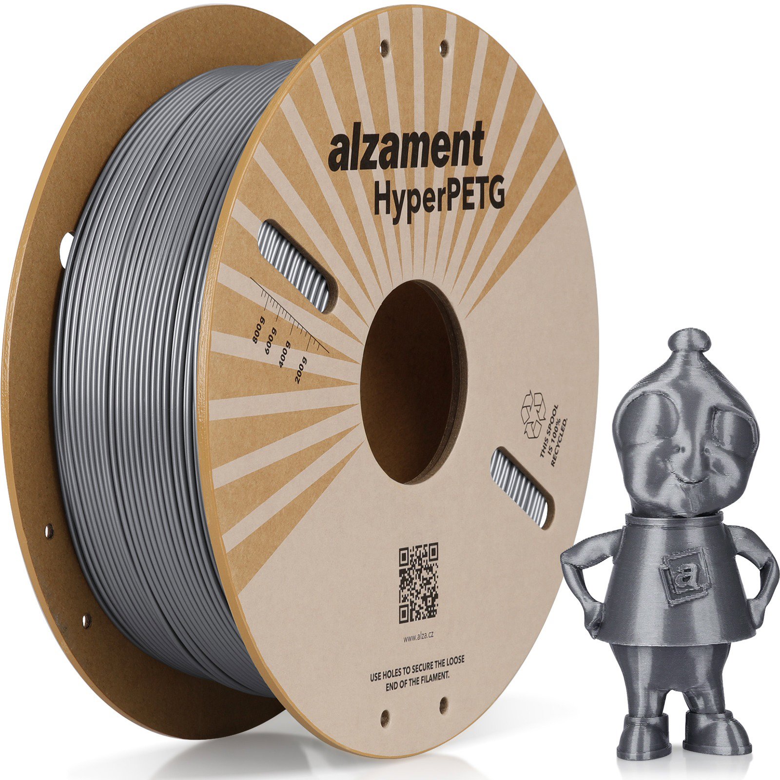 Alzament PETG Hyper 1 kg Silver