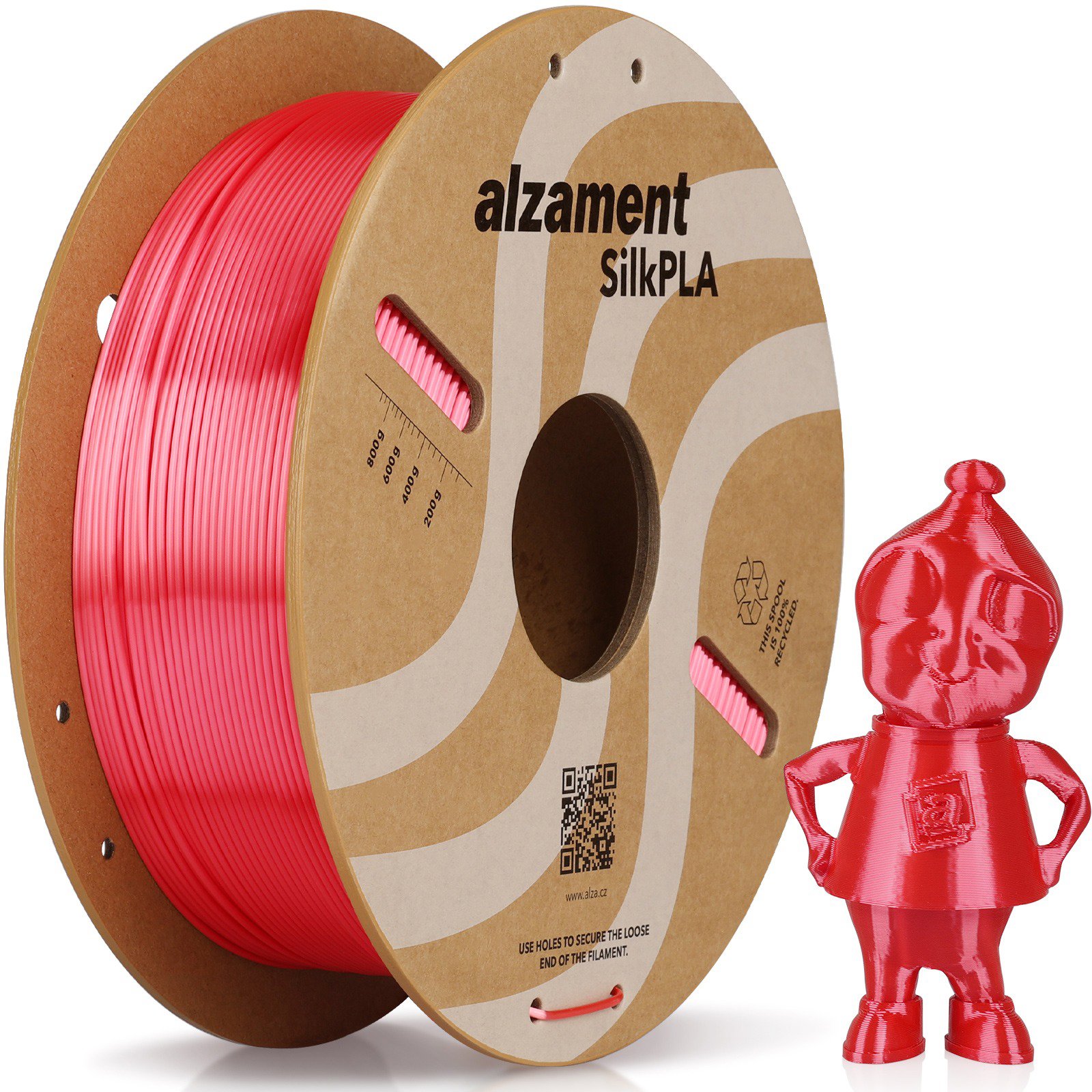 Alzament PLA Silk 1 kg Red