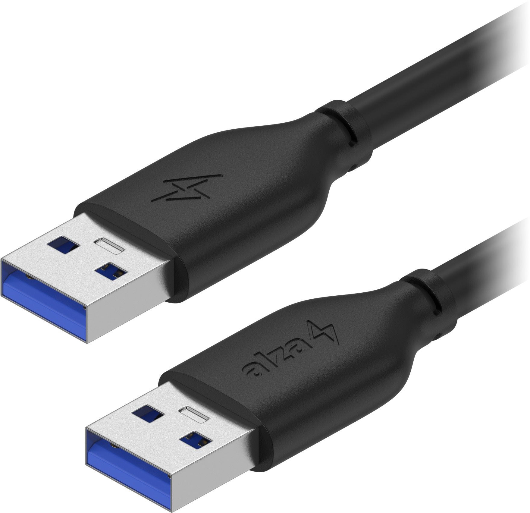 AlzaPower Core USB-A to USB-A 3.2 Gen 1 2m čierny