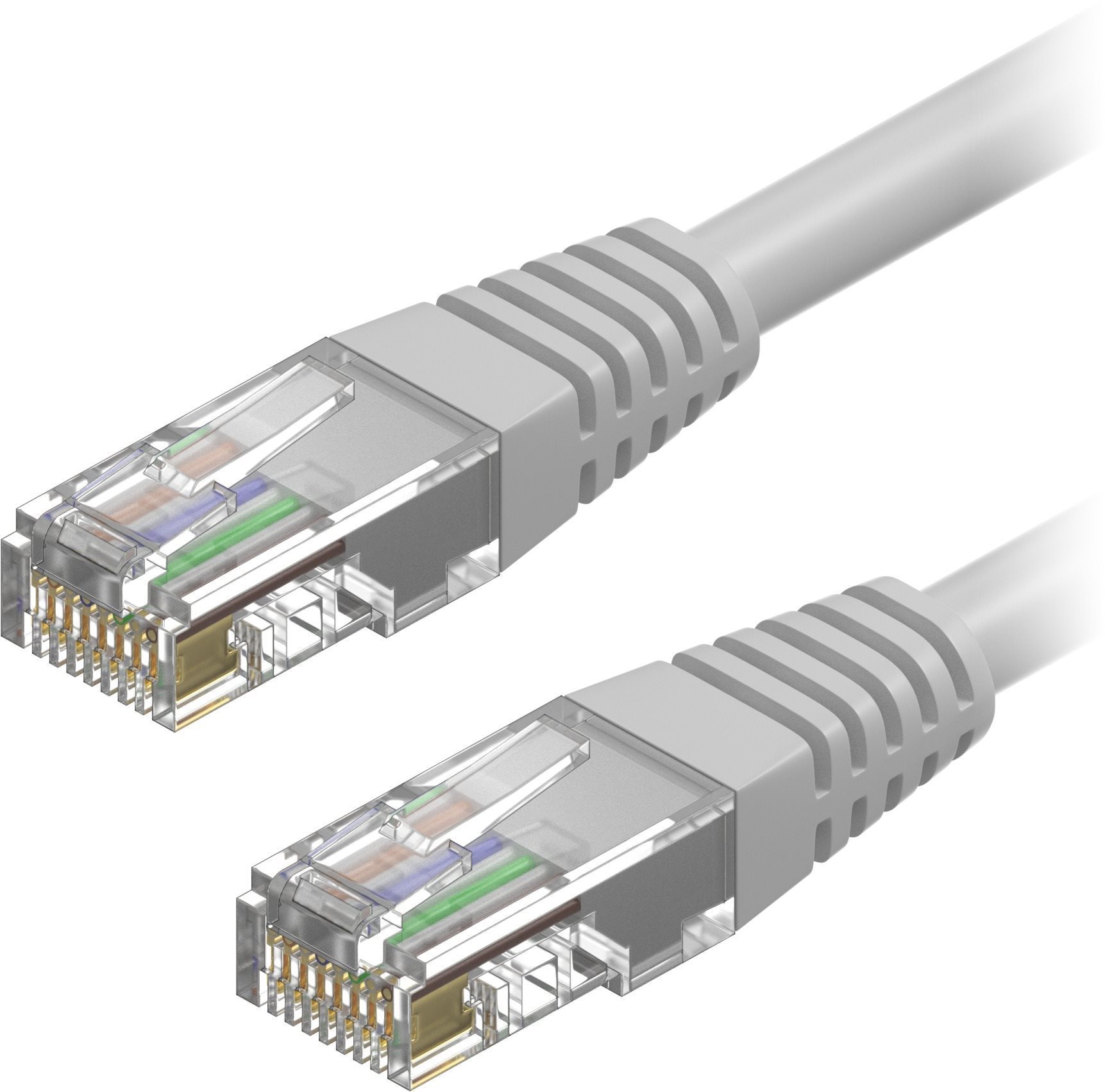 AlzaPower Patch CAT5E UTP 5 m sivý
