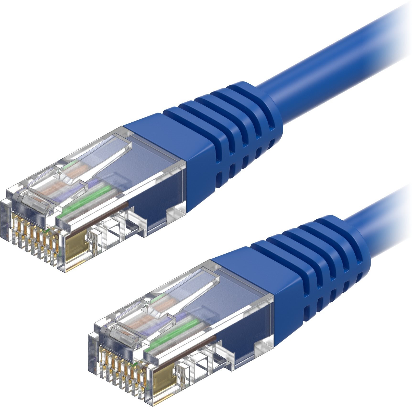 AlzaPower Patch CAT5E UTP 0,5 m modrý