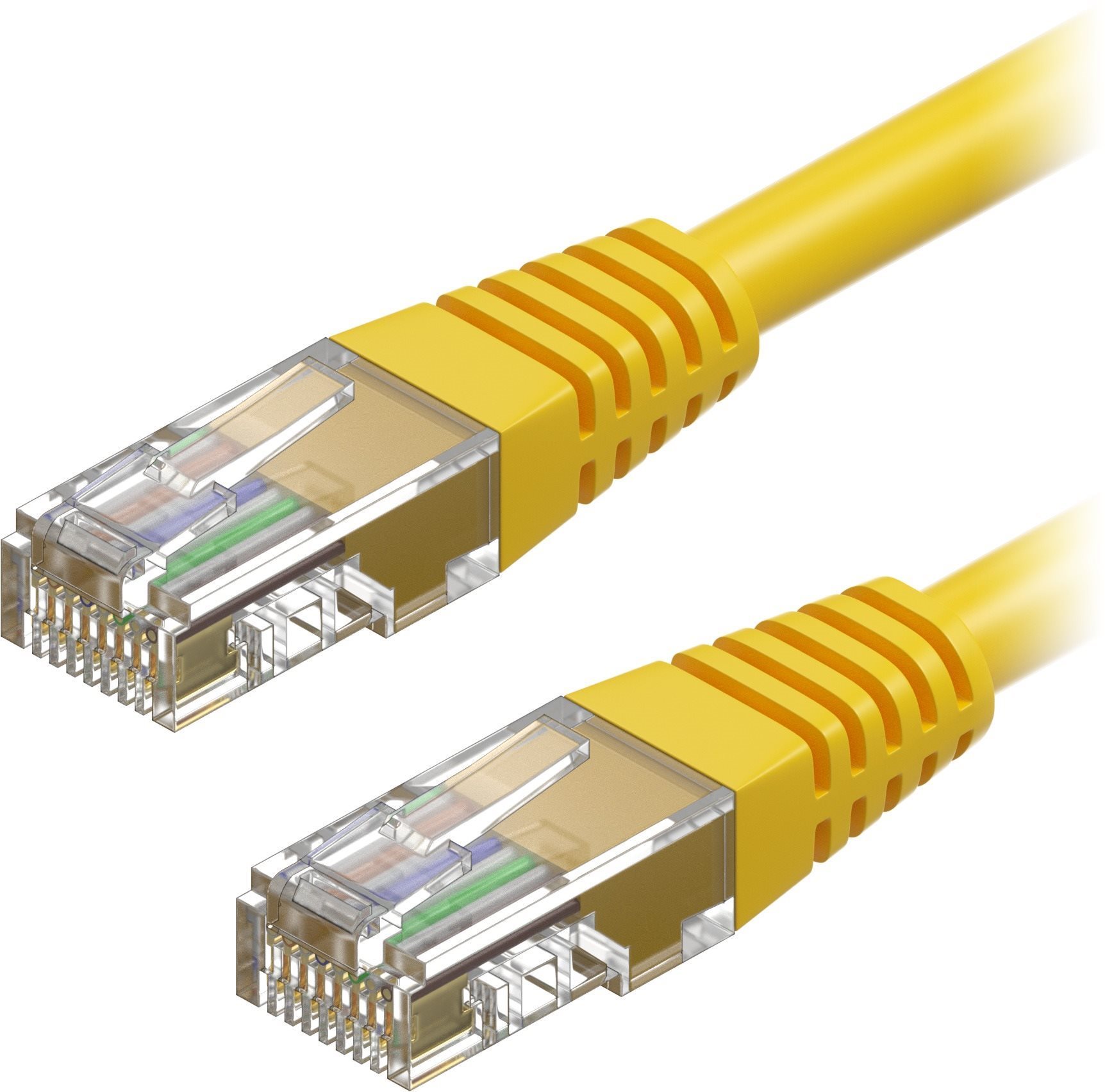 AlzaPower Patch CAT5E UTP 1 m žltý