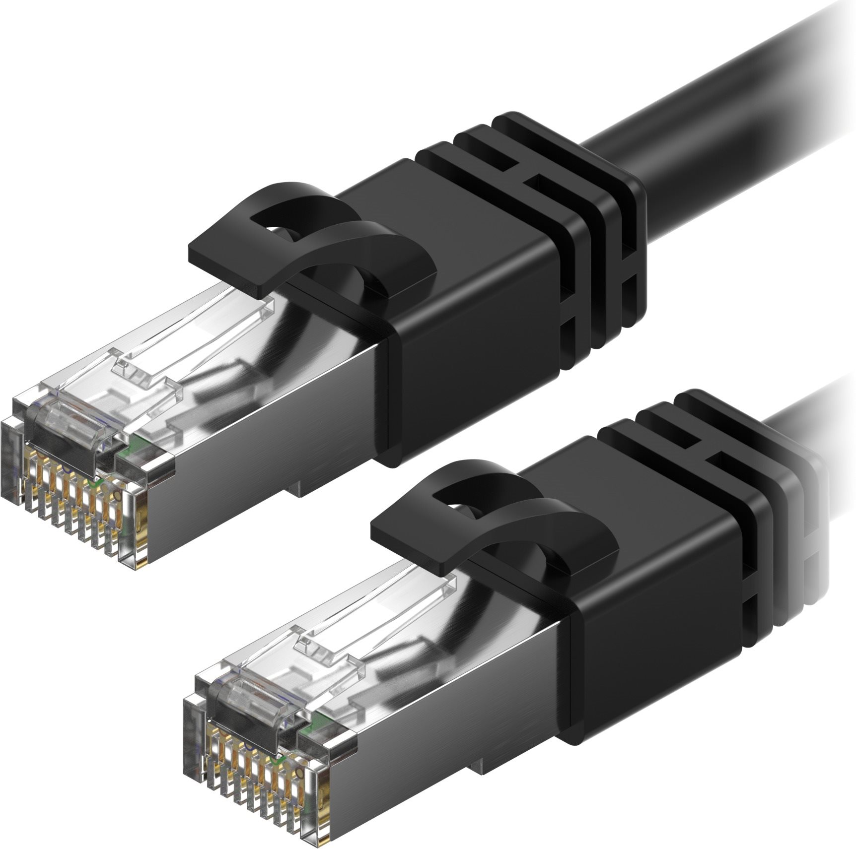 AlzaPower Patch CAT7 S/FTP 0,25 m čierny