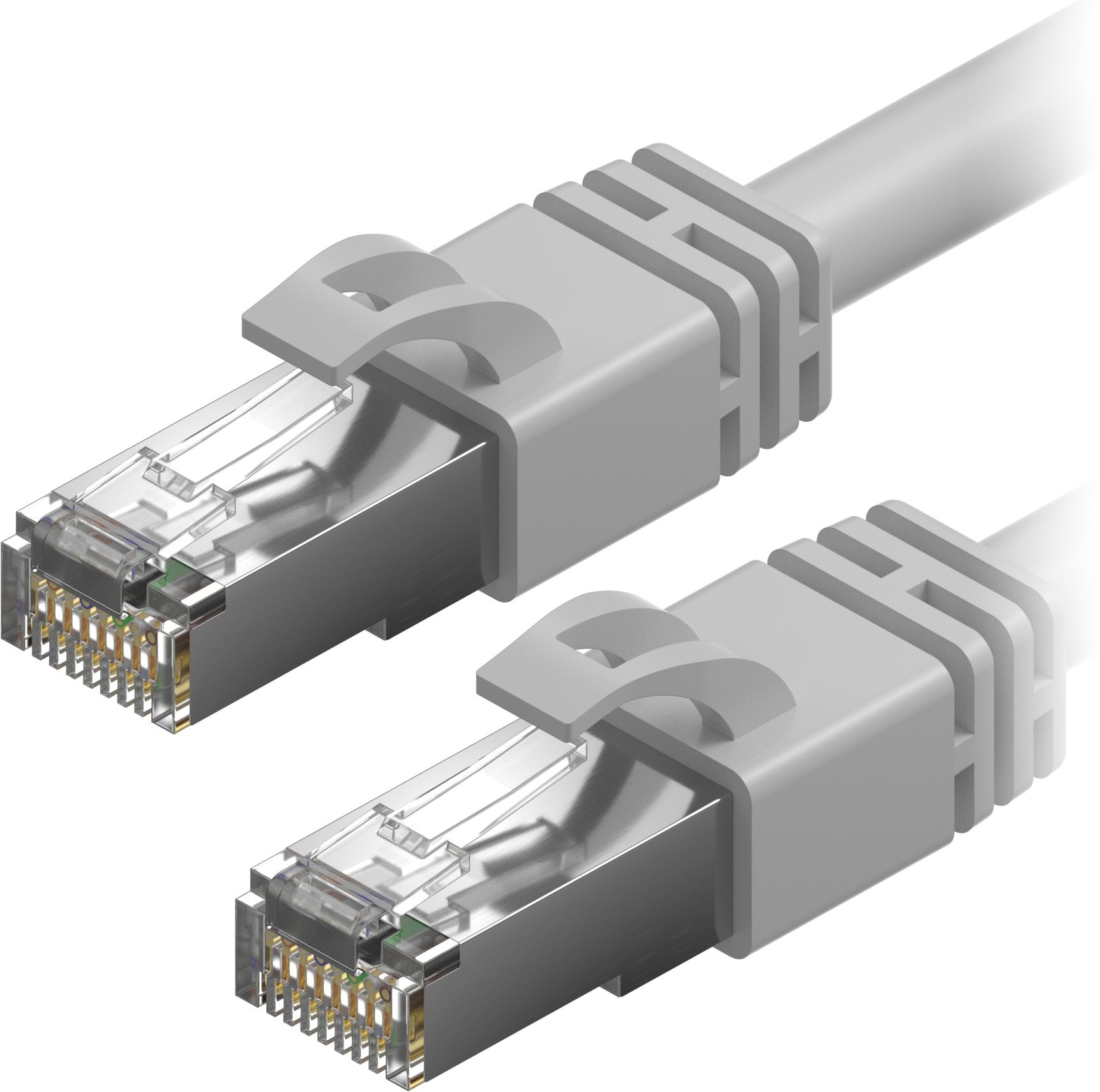 AlzaPower Patch CAT7 S/FTP 1 m sivý