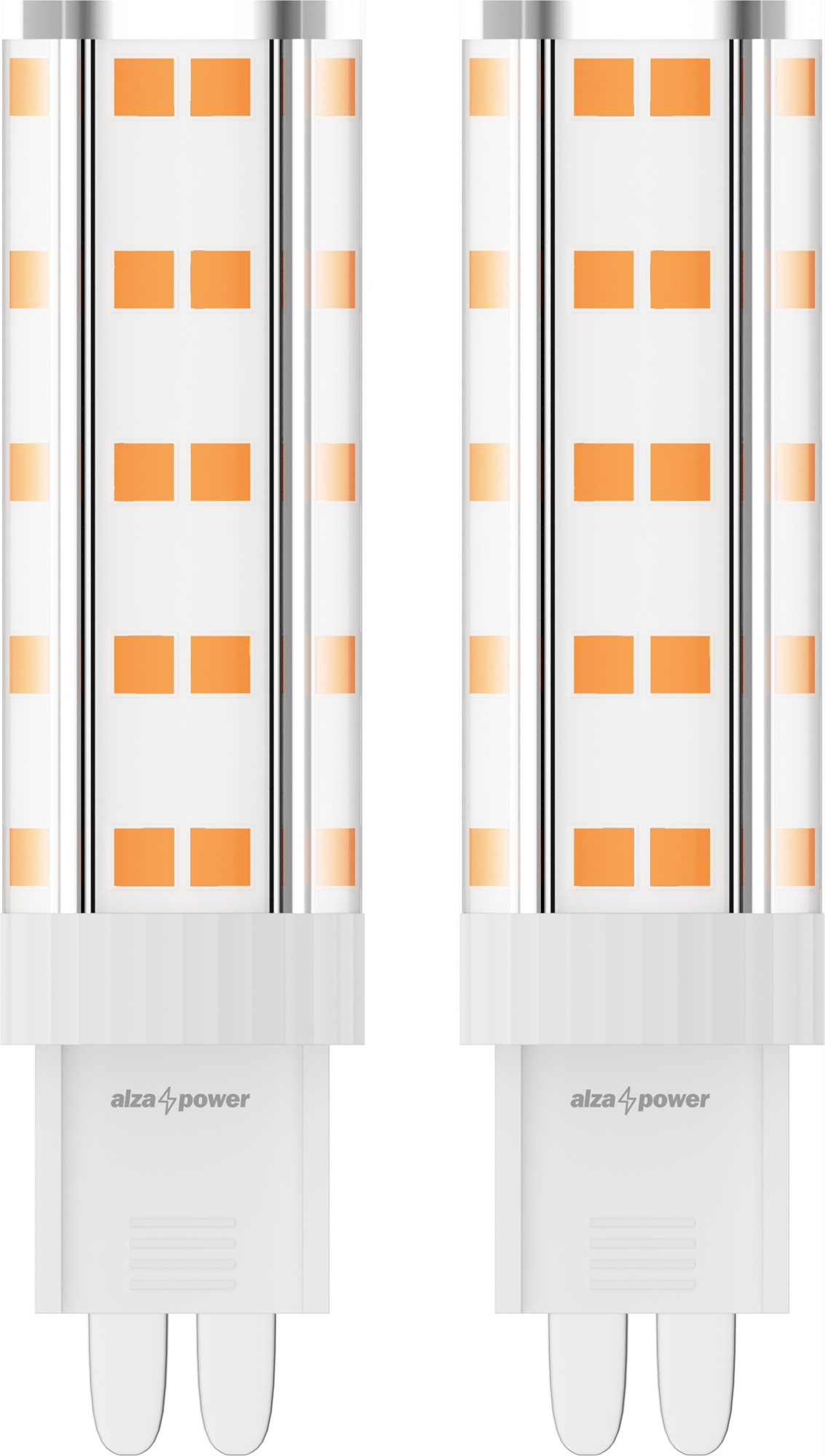 AlzaPower LED 4.2 – 40 W, G9, 2 700 K, súprava 2 ks