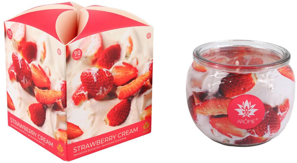 ARÔME Strawberry Cream, 4 ks