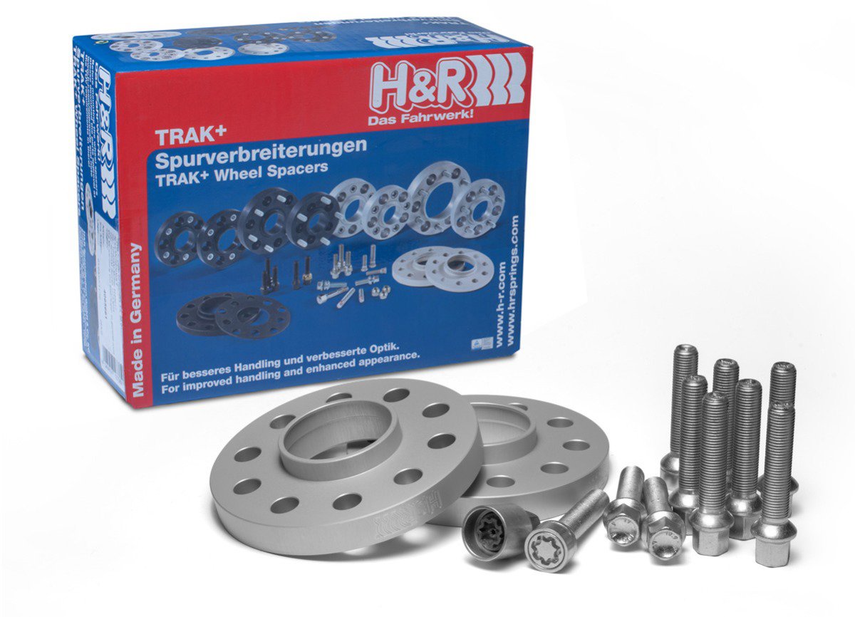 H & R rozširovacie podložky so šírkou 2 × 15 mm pre Audi A4 B5 (8D), farba strieborná, bez skrutiek
