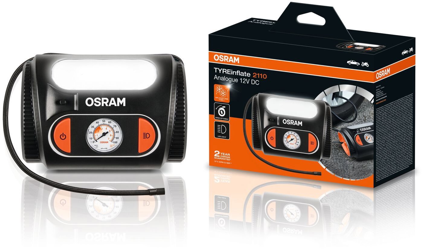 OSRAM analógový kompresor TYREinflate 2110