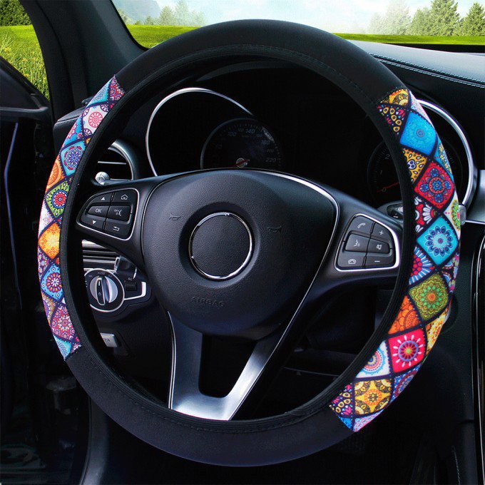 PREXIM Poťah na volant neoprén, fialový