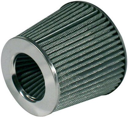 JOM športový vzduchový filter, Steam Air, farba strieborná