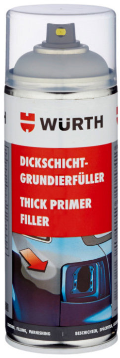 Würth Silnovrstvý základní tmel šedý, 400 ml