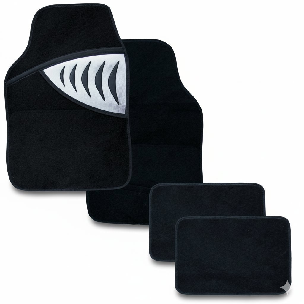 PREXIM textilné autokoberce shark, strieborné