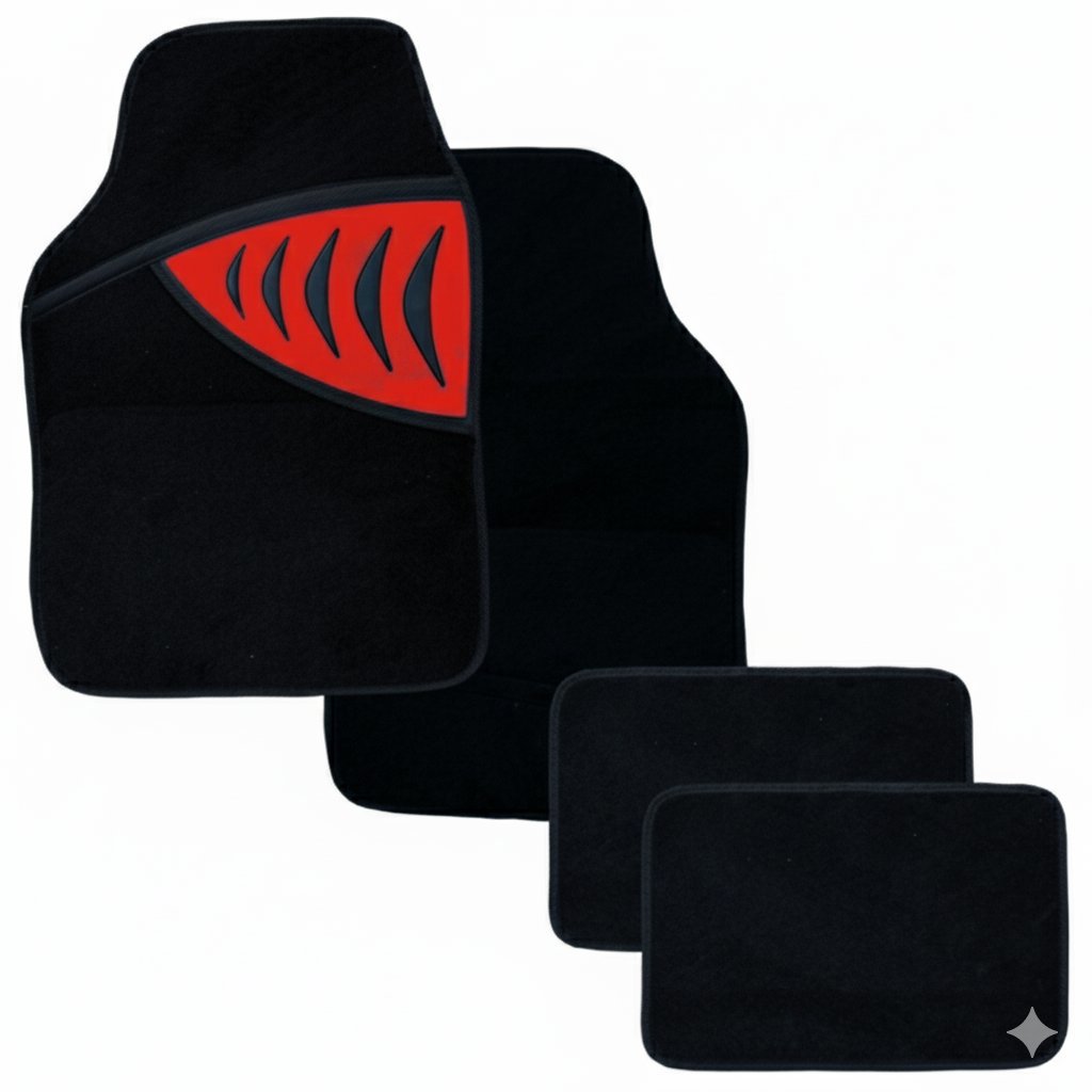 PREXIM textilné autokoberce shark, červené