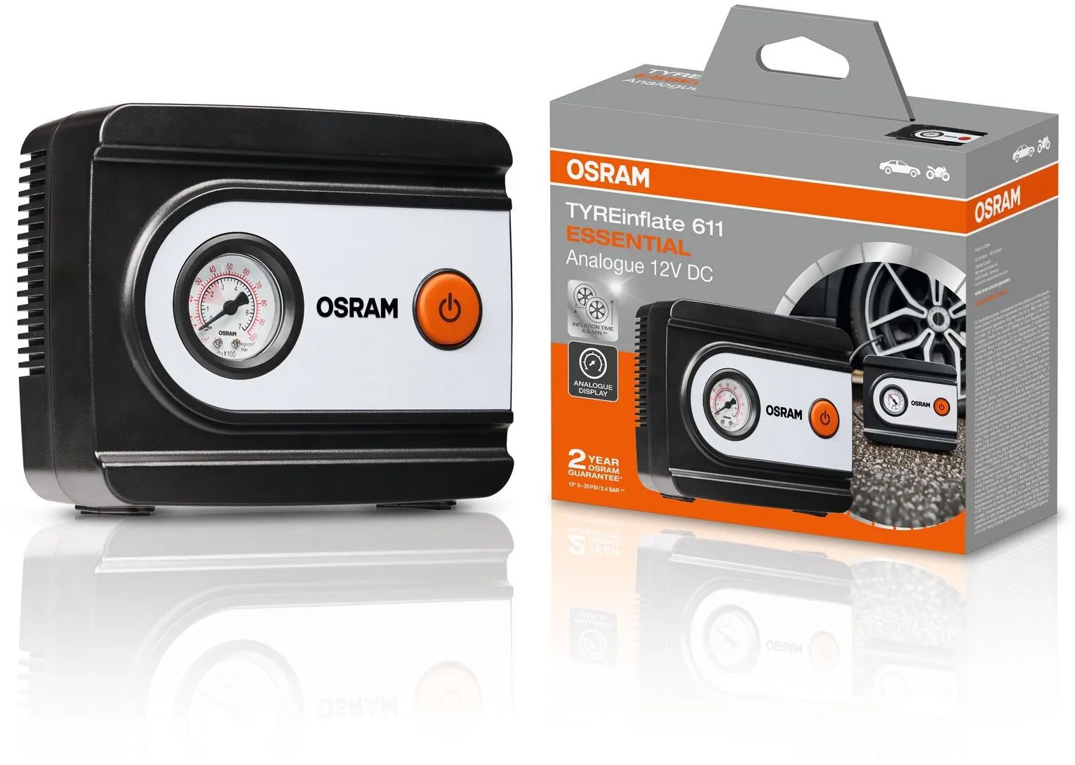 OSRAM analógový kompresor TYREinflate 611 ESSENTIAL