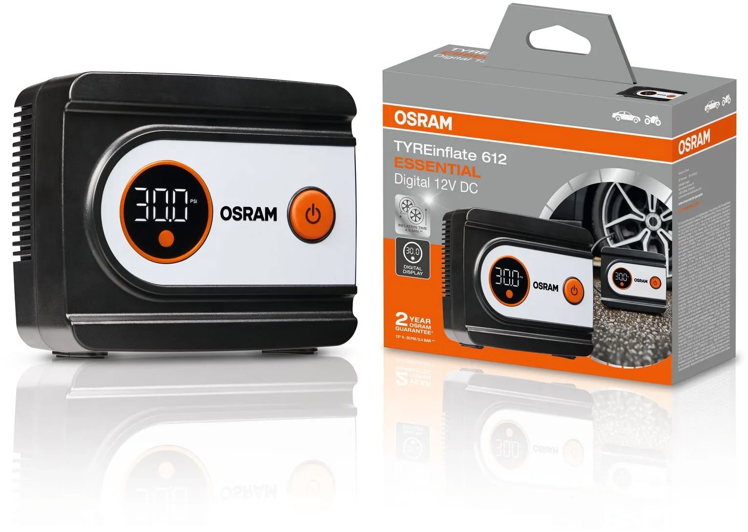 OSRAM digitálny kompresor TYREinflate 612 ESSENTIAL