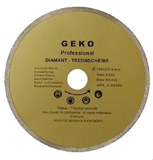 GEKO Kotúč diamantový rezný, 180 × 22 mm