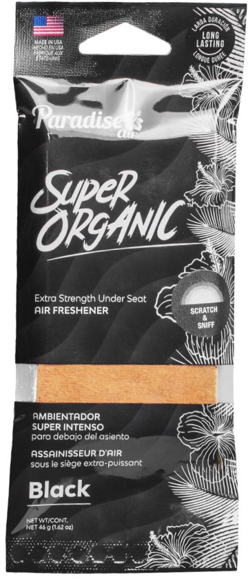 Paradise Air Super Organic Air Freshener, vôňa Black