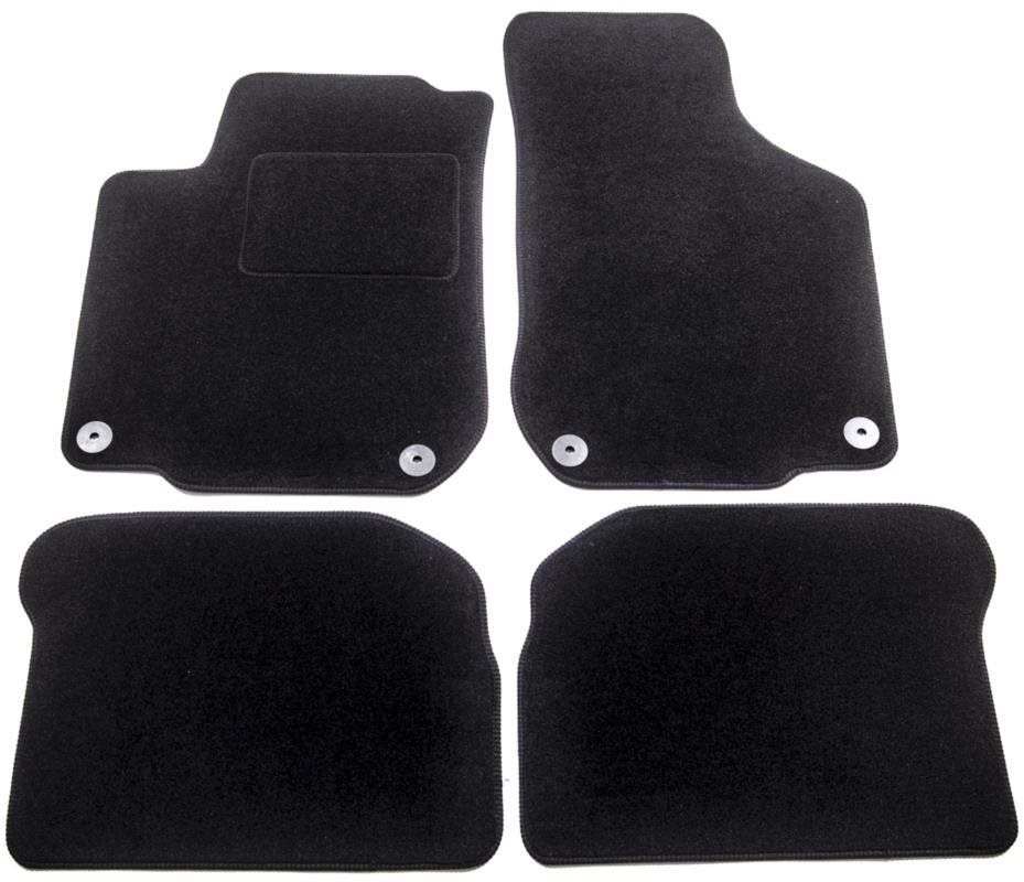 ACI textilné koberce pre SEAT Leon 1999 – 2005 čierne (pre okrúhle príchytky) súprava 4 ks