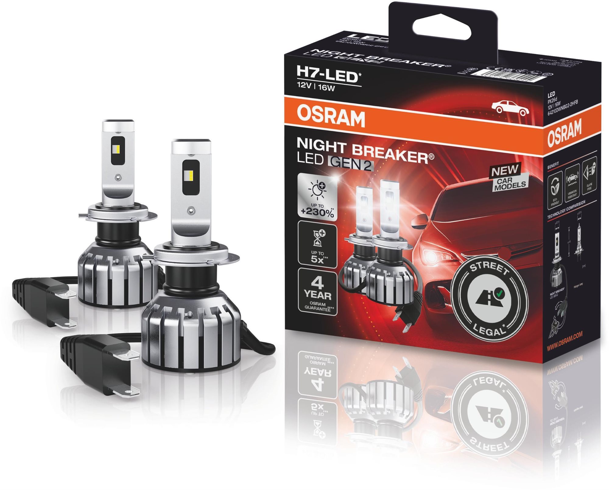 OSRAM LED H7 Night Braker OPEL Astra (P-J) 2009-, E1 2820