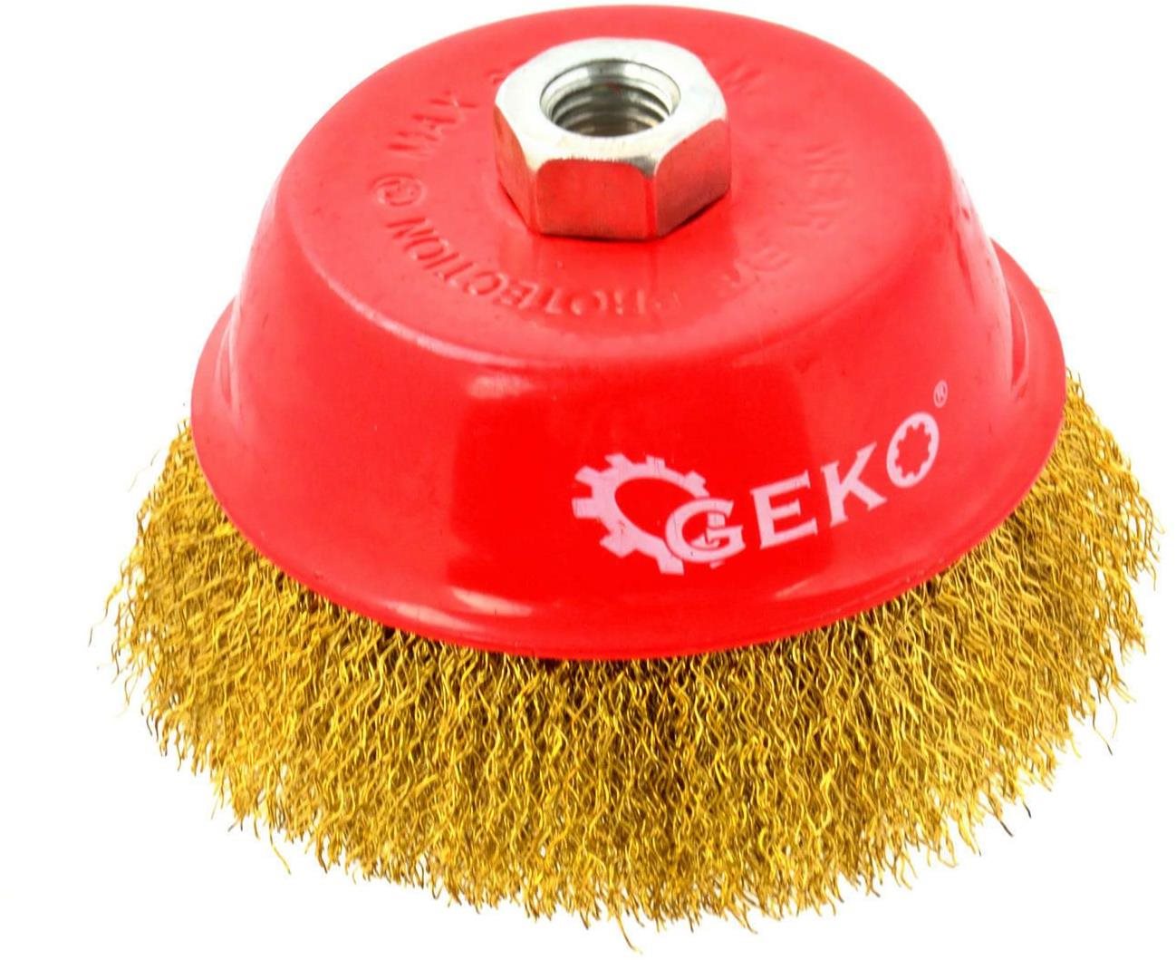 GEKO rotačná kefa hrnčeková 125 mm M14