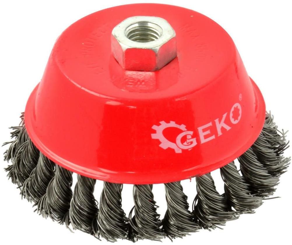 GEKO rotačná kefa hrnčeková vrkôčiková 125 mm M14