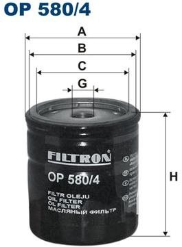 FILTRON Olejový filter OP 580/4