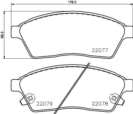 BREMBO Sada brzdových doštičiek P 09 009