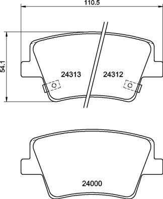 BREMBO Sada brzdových doštičiek P 30 117