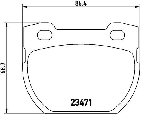 BREMBO Súprava brzdových doštičiek P 44 006