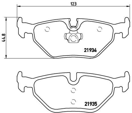 BREMBO Súprava brzdových doštičiek P 71 006