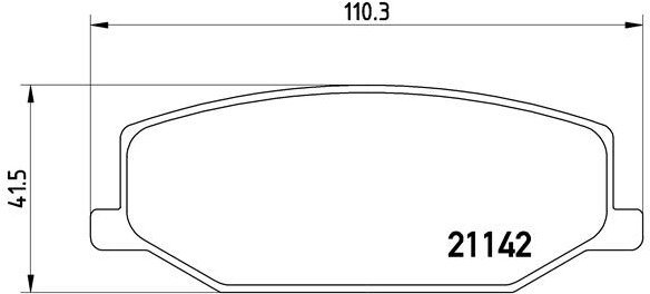BREMBO Sada brzdových doštičiek P 79 001
