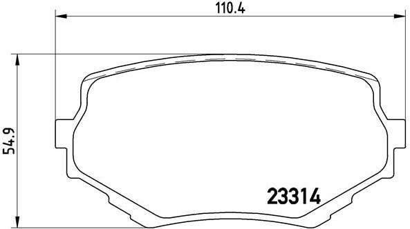 BREMBO Sada brzdových doštičiek P 79 009