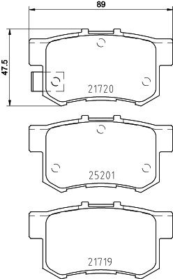 BREMBO Sada brzdových doštičiek P 79 027