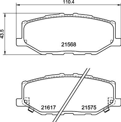 BREMBO Súprava brzdových doštičiek P 79 040