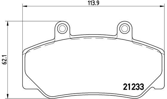 BREMBO Súprava brzdových doštičiek P 86 006