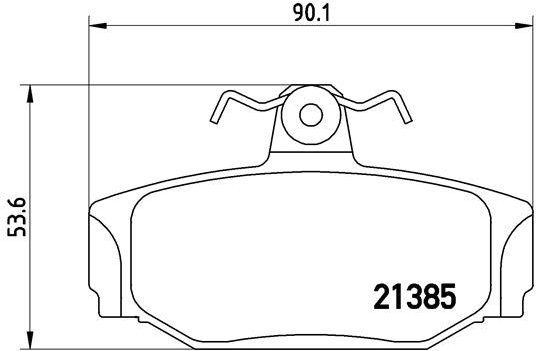 BREMBO Súprava brzdových doštičiek P 86 009