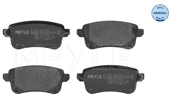 MEYLE Brzdové doštičky 025 248 2016